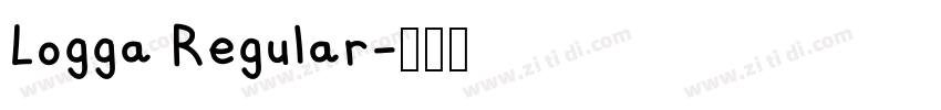 Logga Regular字体转换